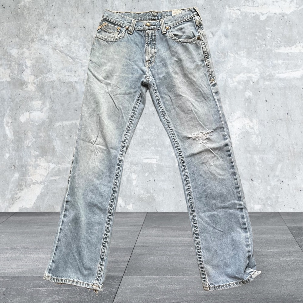 ** ARIAT Mens Loop Lock Distressed Jeans